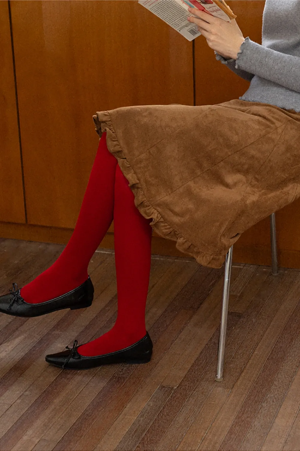 Knit Toe-Leggings Slim Fit Tights