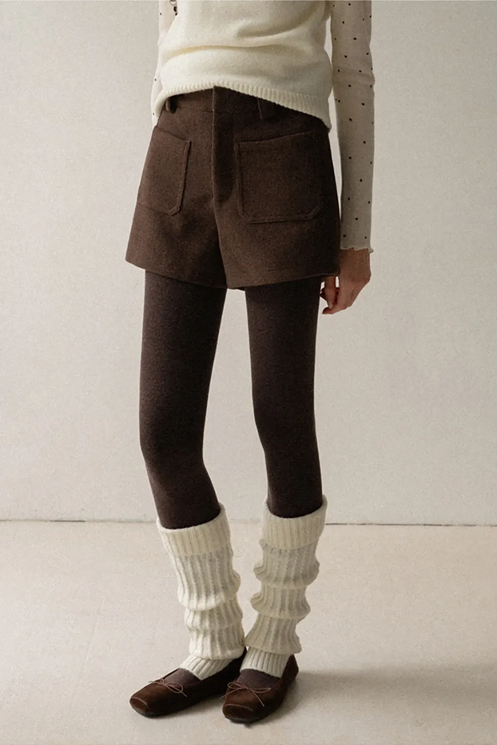 Cozy Wool Shorts with Big Pockets