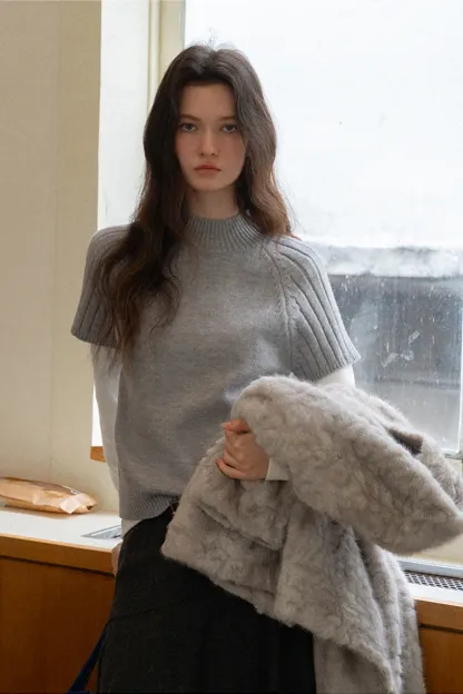 Chic Faux Fur Leather Jacket