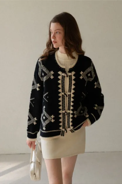Toggle Button Cardigan Sweater