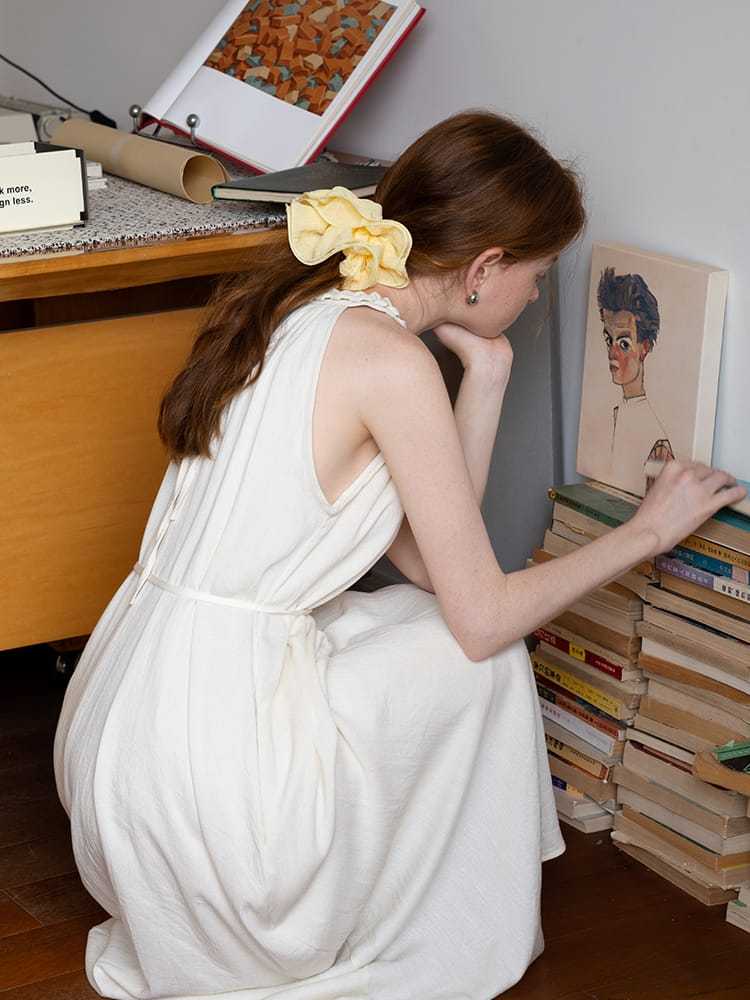 Ruffled Textured Layered Lettuce Edge Scrunchie
