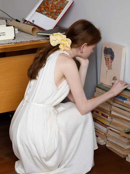 Ruffled Textured Layered Lettuce Edge Scrunchie