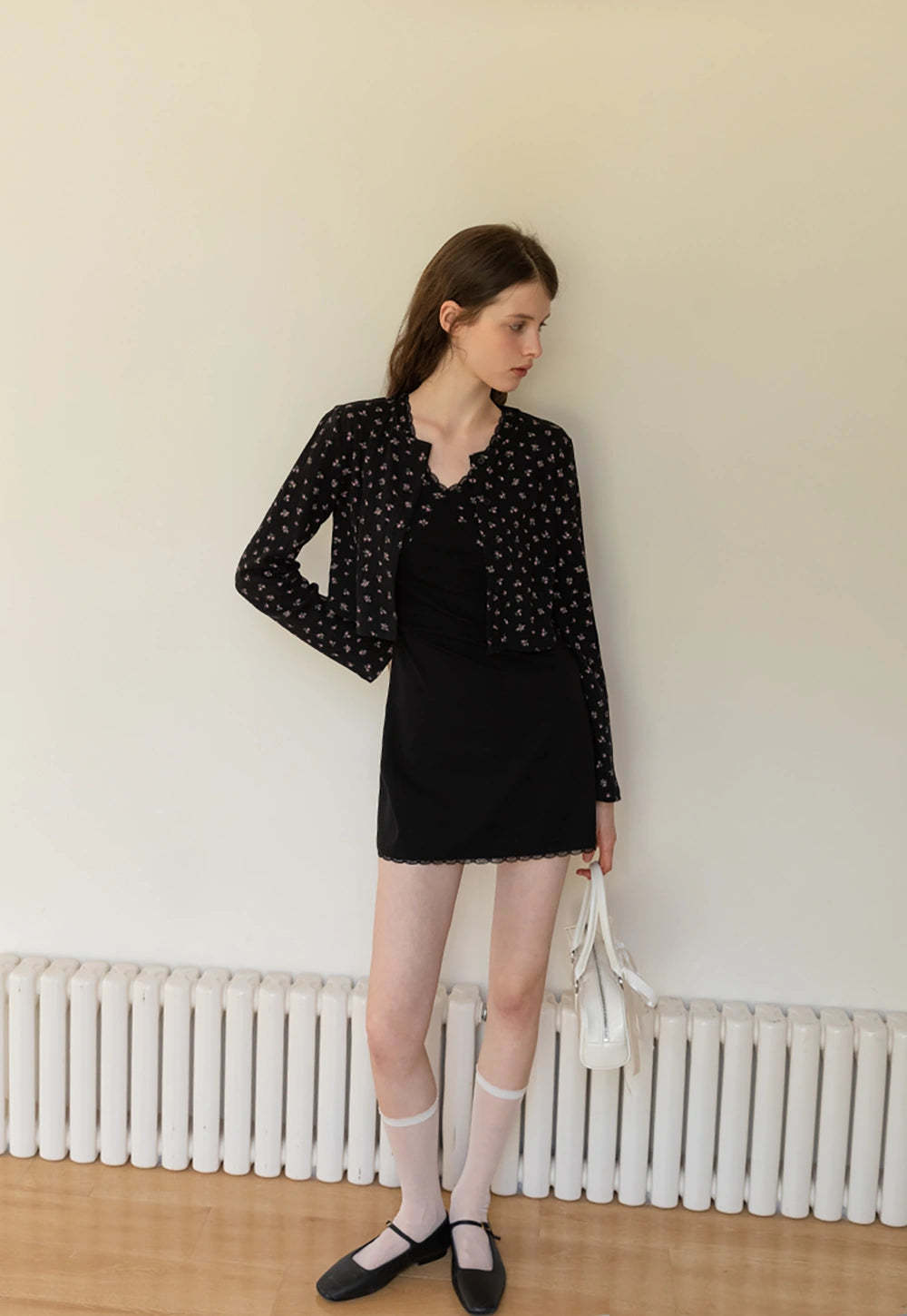 Women’s Black Cardigan with Black Dress