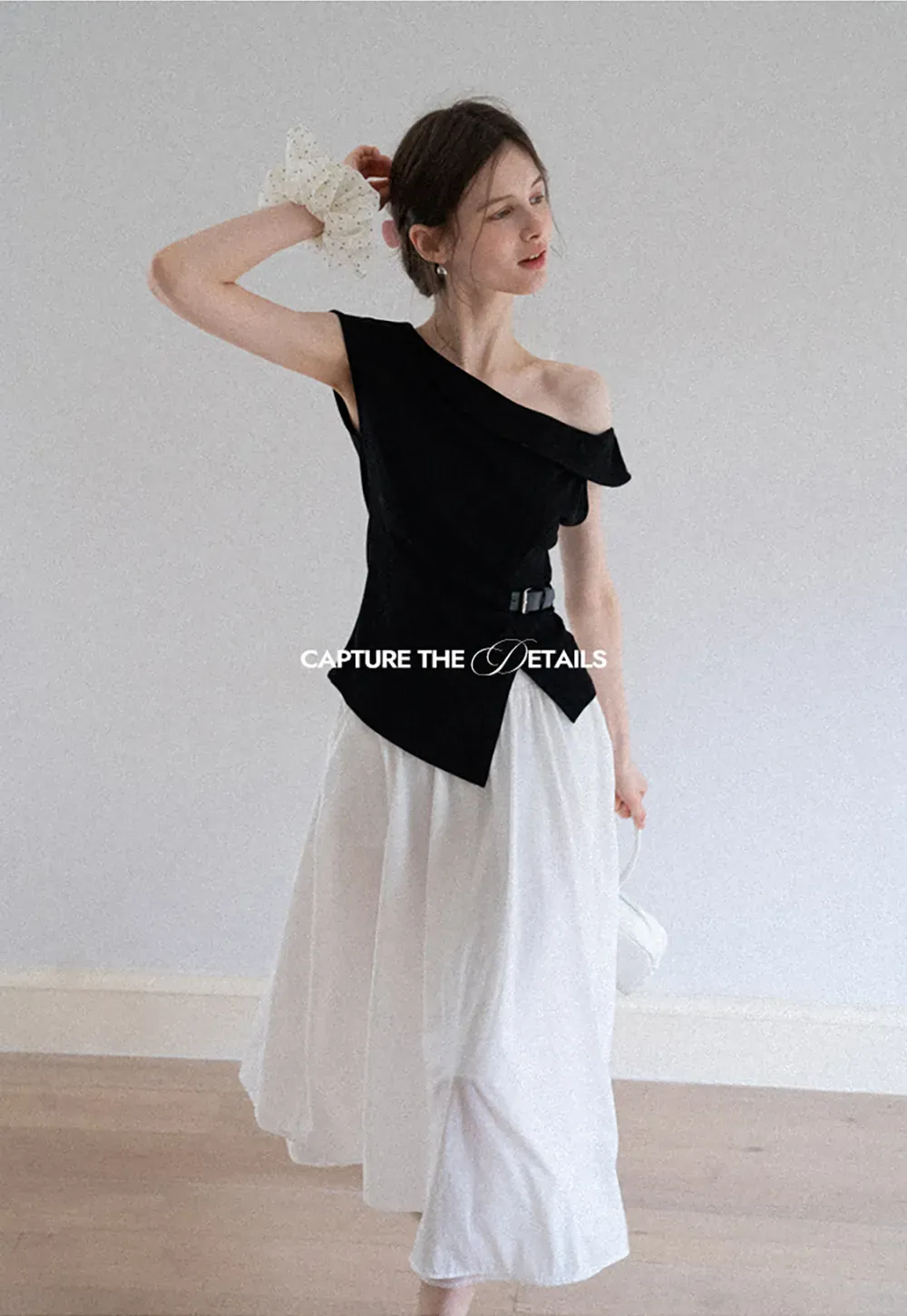 Flowy Elastic Waist Midi Skirt