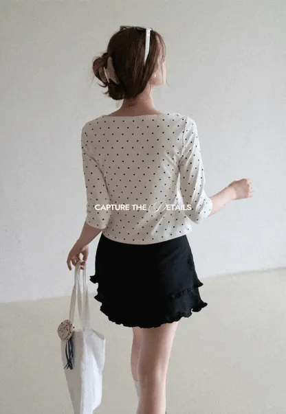 Women's Boat Neck 3/4 Sleeve Top