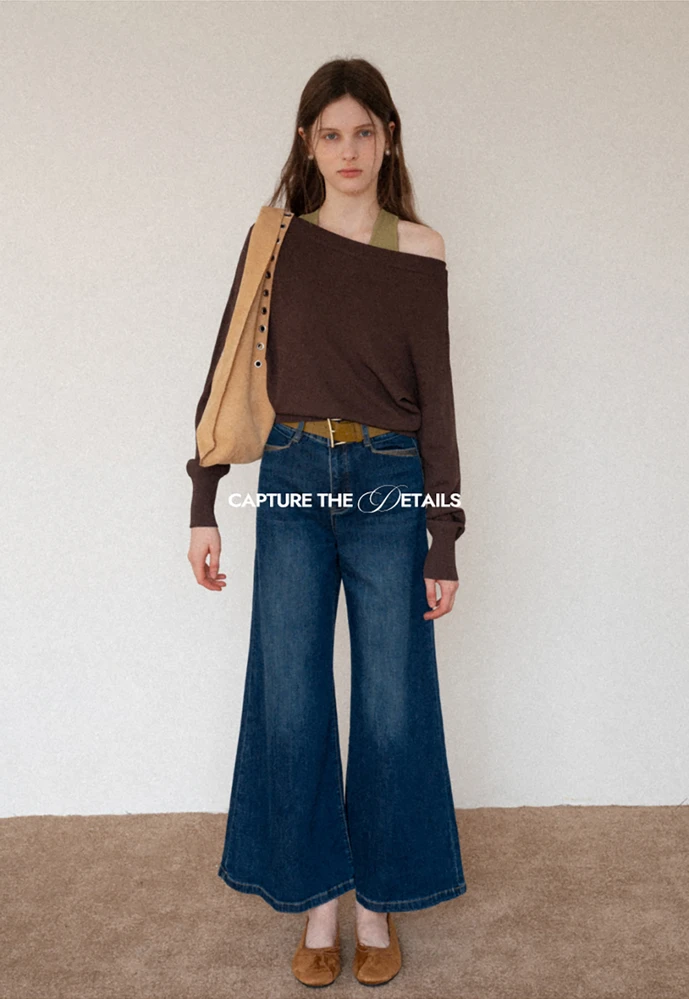 Off-Shoulder Knit Sweater