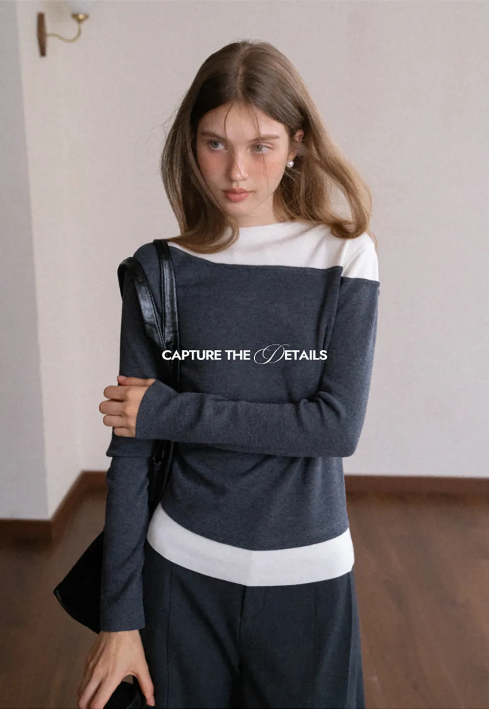 Contrast Panel Knit Top