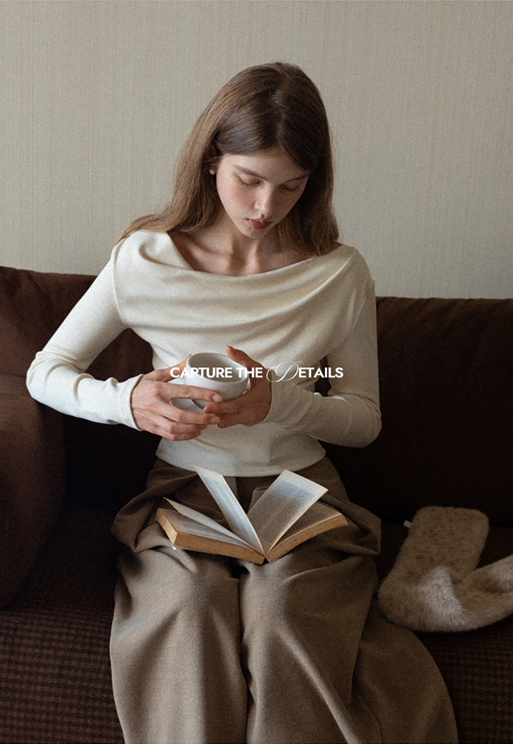 Women High Waist Pleated Wide Leg Trousers