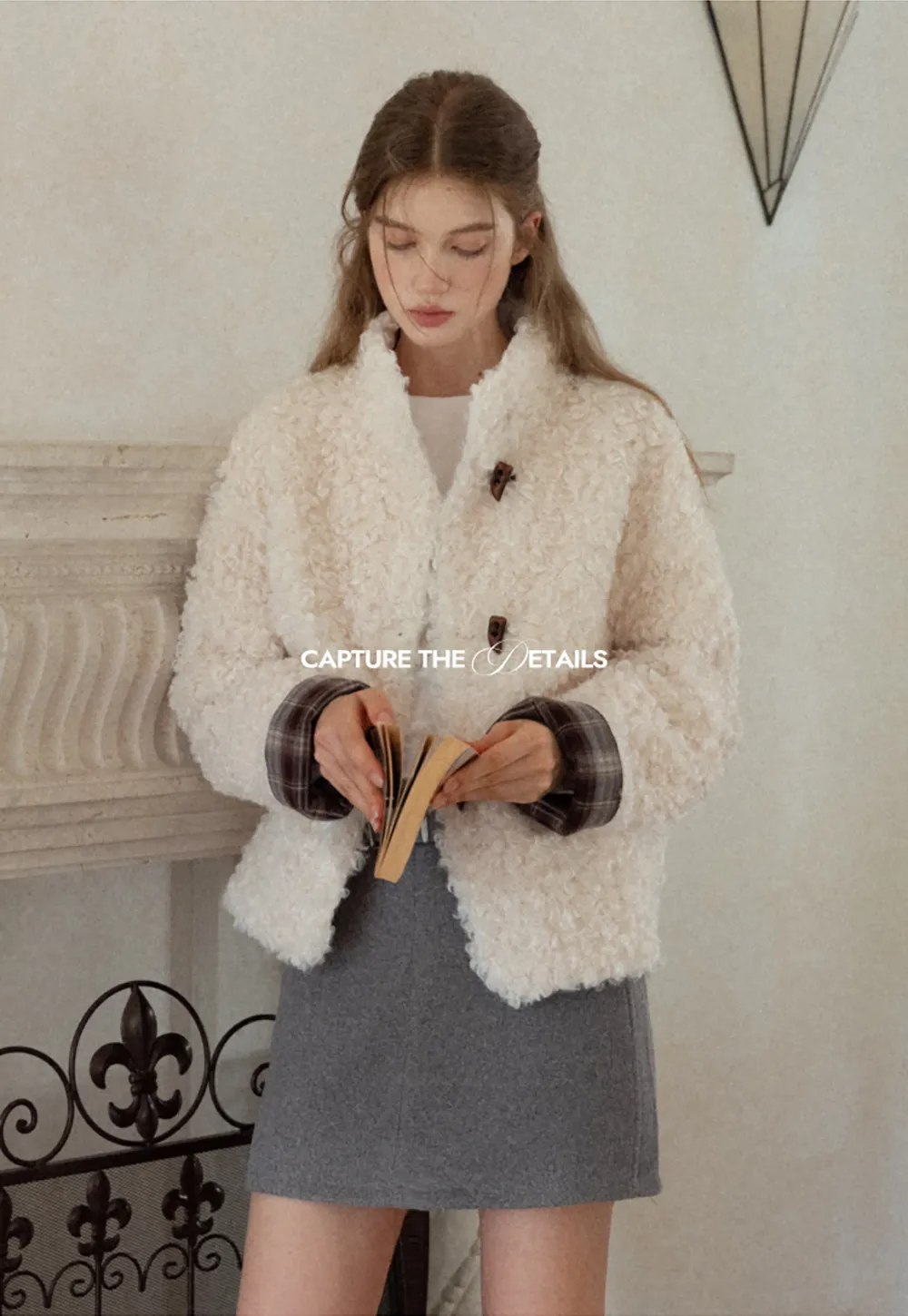 Faux Shearling Toggle Jacket