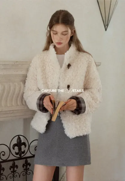 Faux Shearling Toggle Jacket