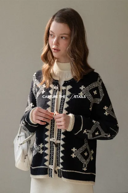 Toggle Button Cardigan Sweater