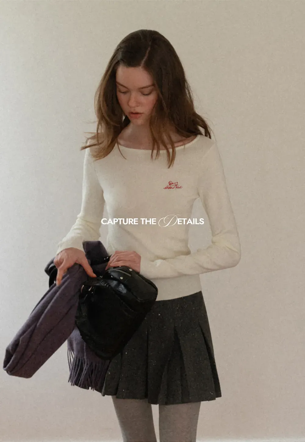 Sparkle Pleated Mini Skirt