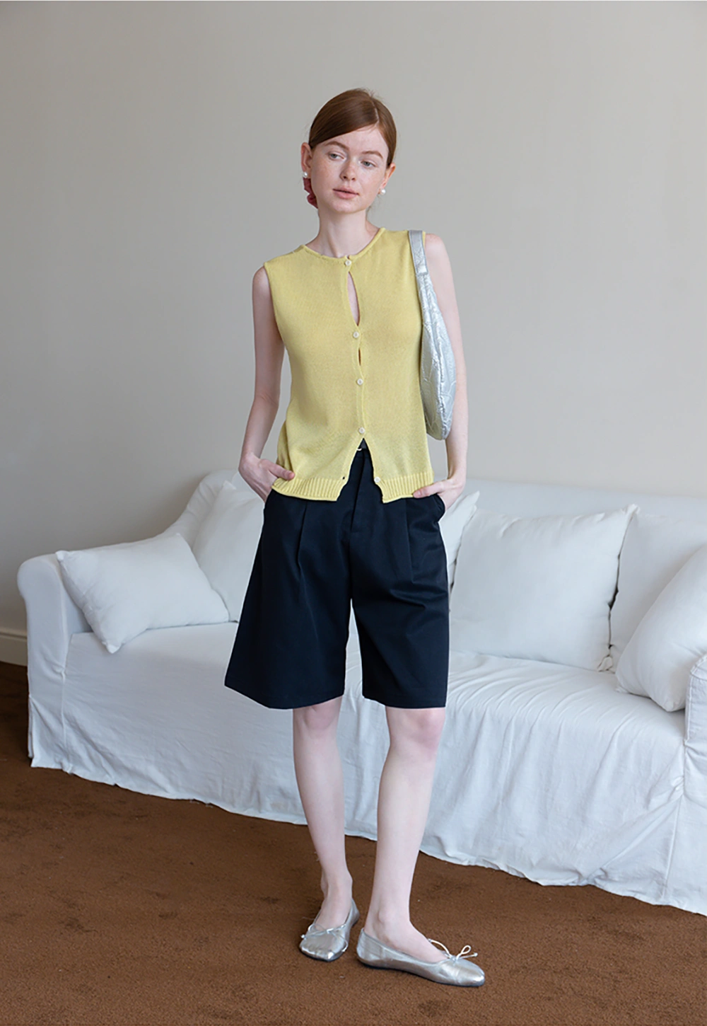 Belted Wide-Leg Shorts