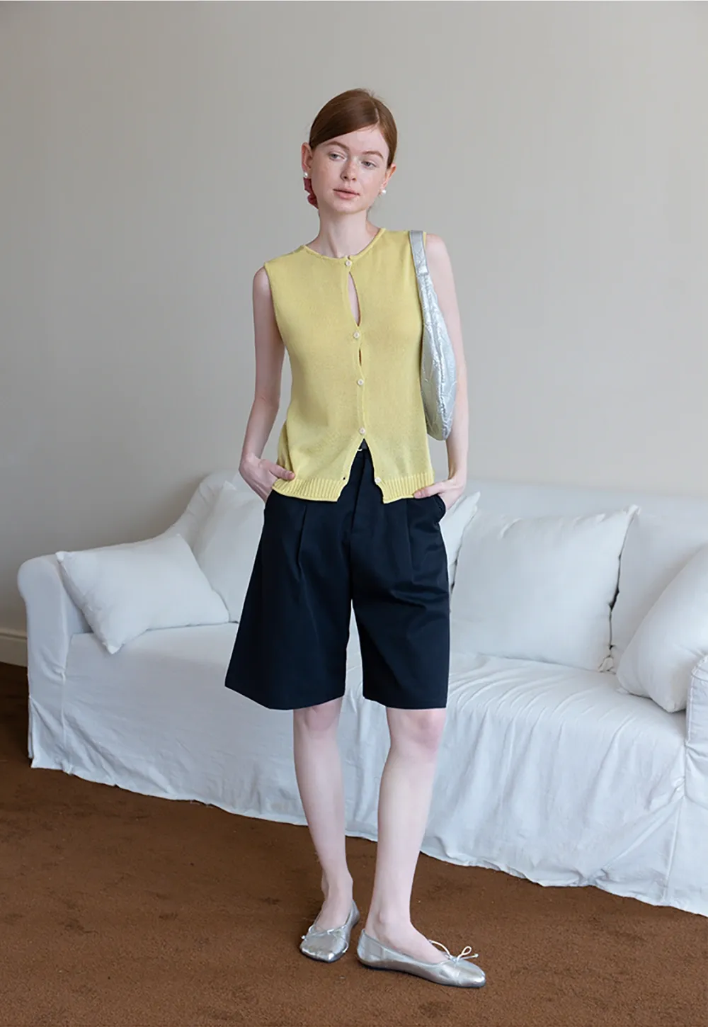 Belted Wide-Leg Shorts