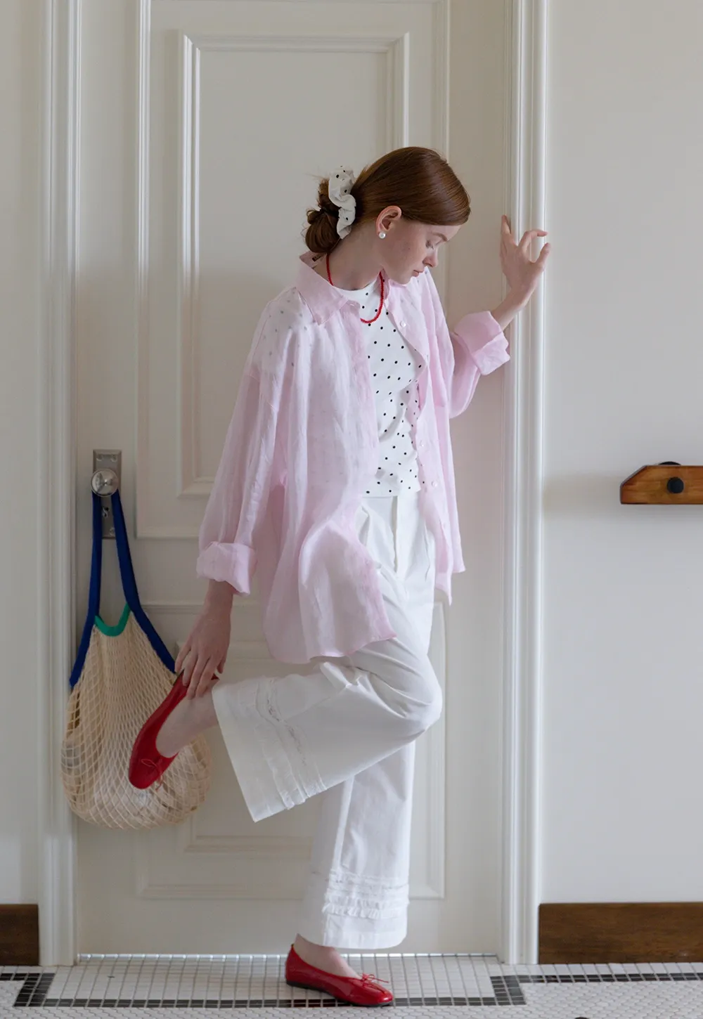 Wide Leg Lace Trim Pants