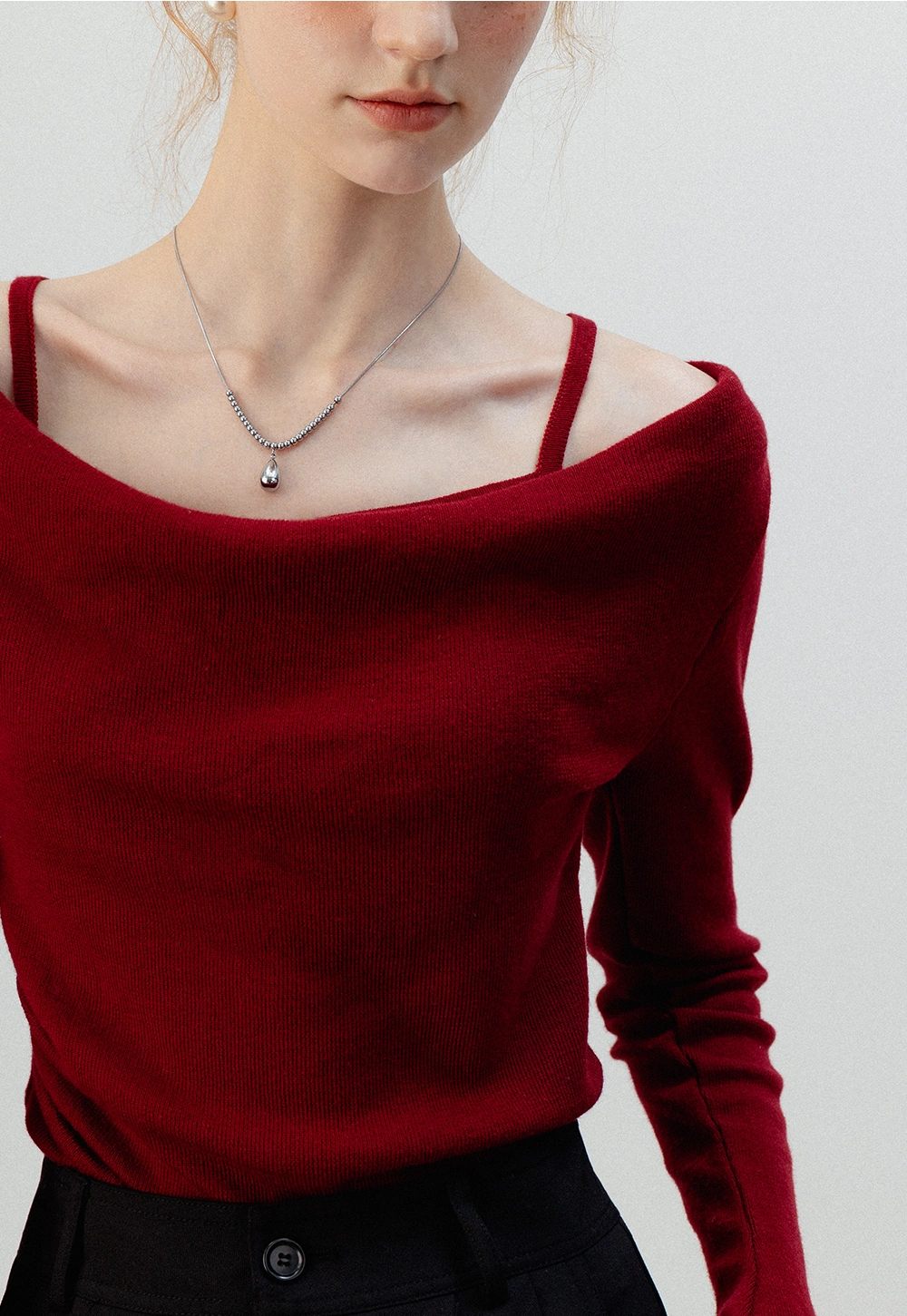 theredthread S big symbol knit white symbol big knit ザレッド