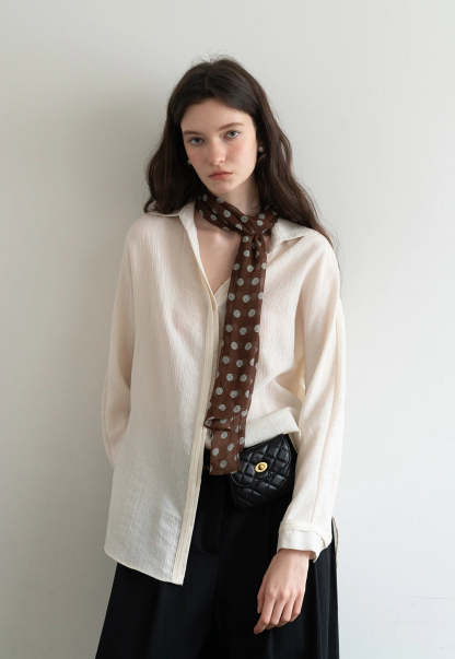 Maillard ripple polka dot scarf