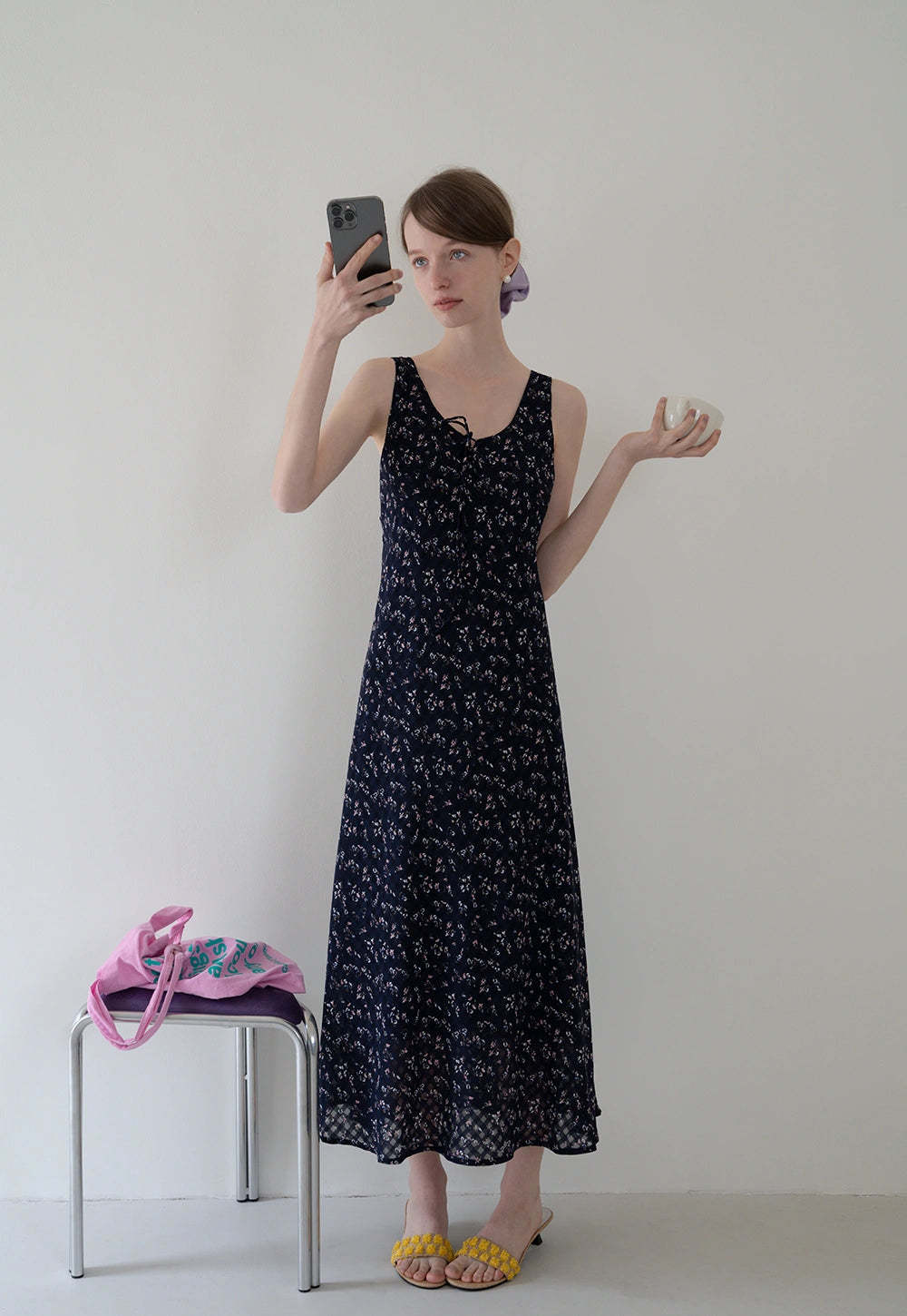Floral Tie Strap Dress