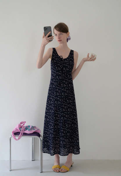 Floral Tie Strap Dress
