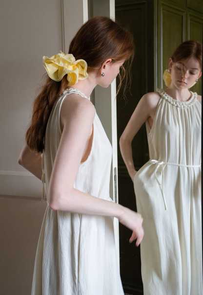 Ruffled Textured Layered Lettuce Edge Scrunchie