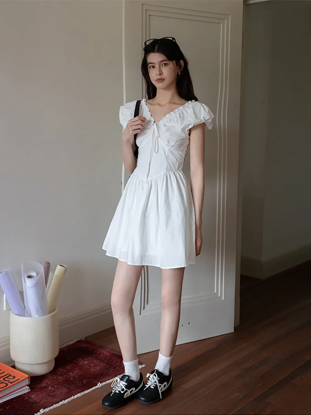 Women’s Puff Sleeve Mini Dress