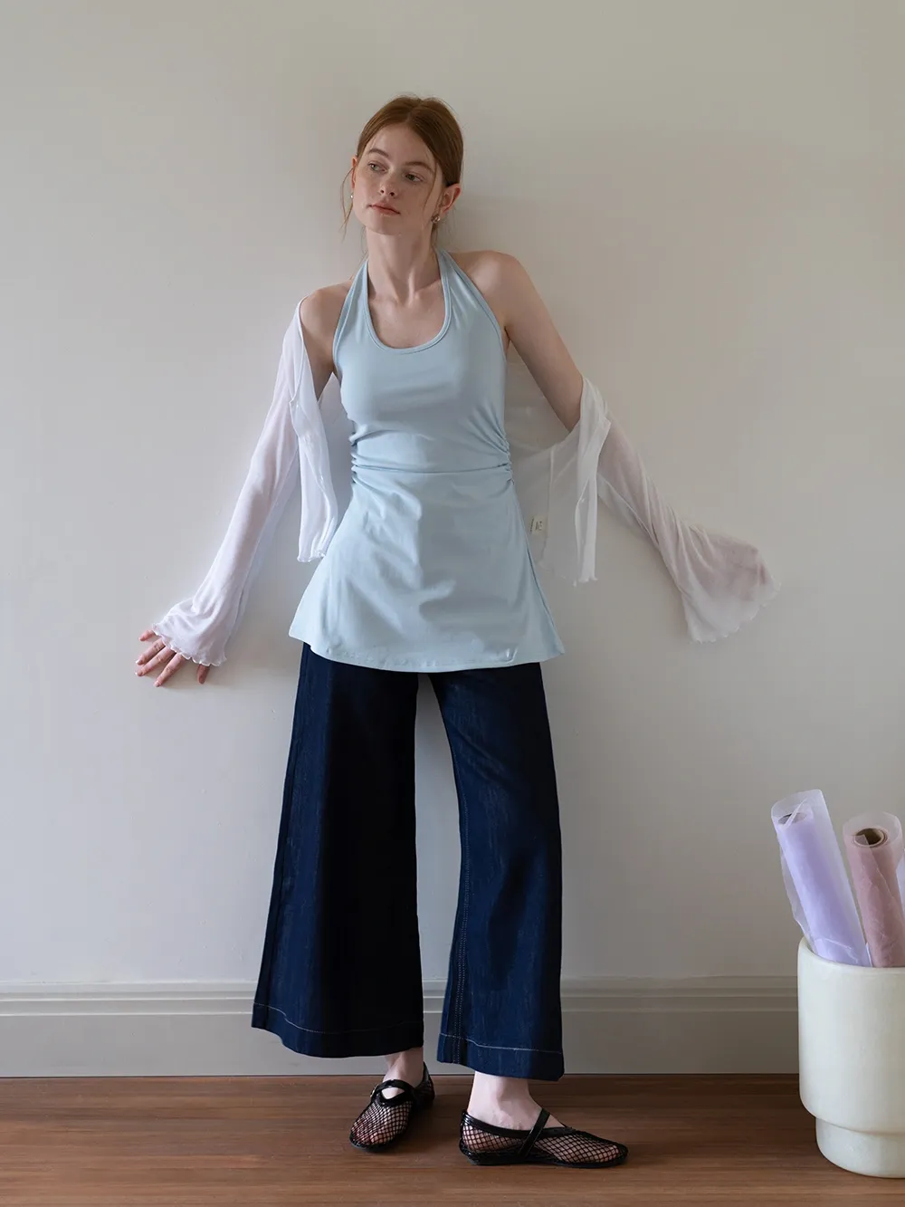 Women’s Cropped V-Neck Button Cardigan