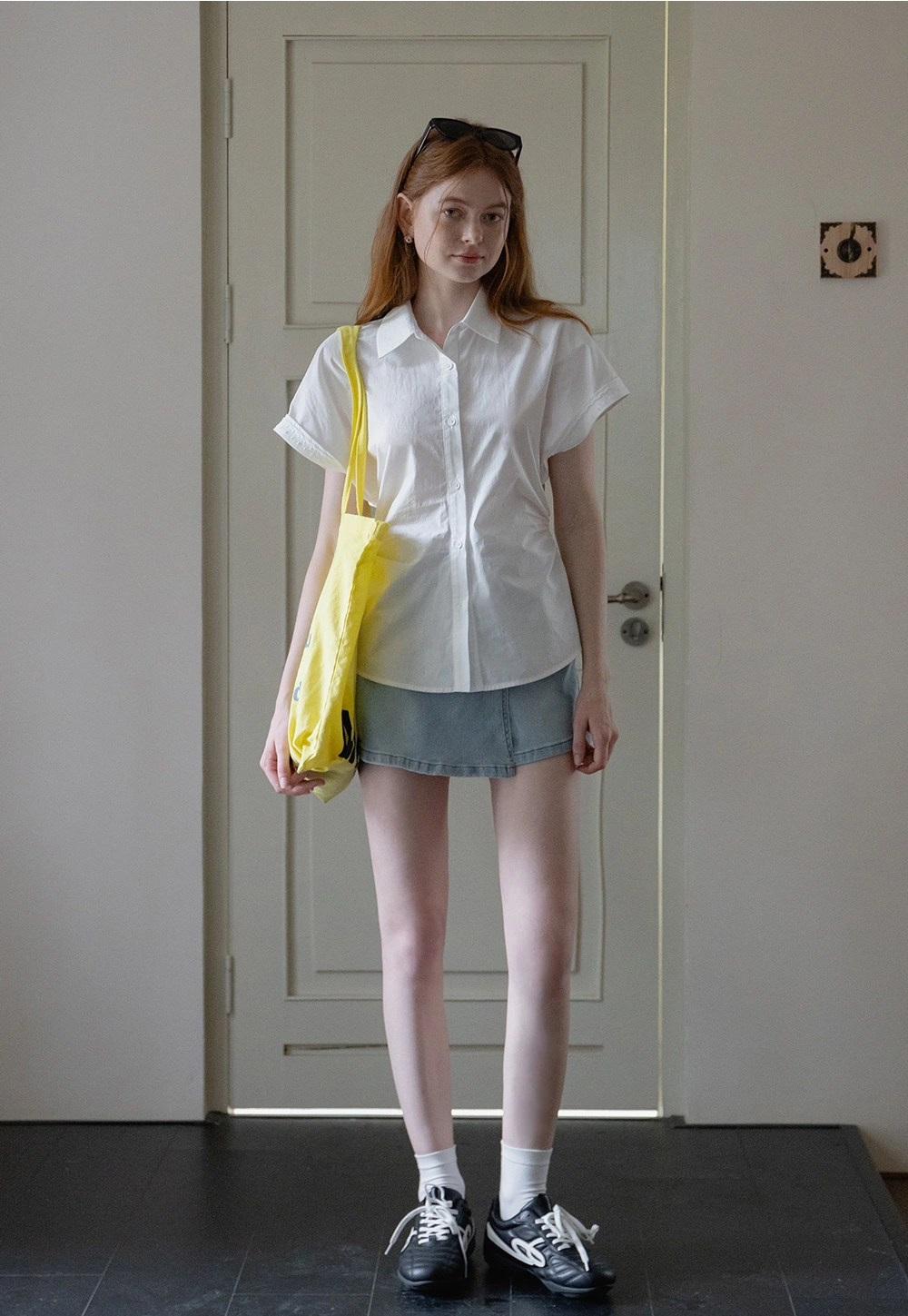 Women’s Short Sleeve Button Down Shirt 