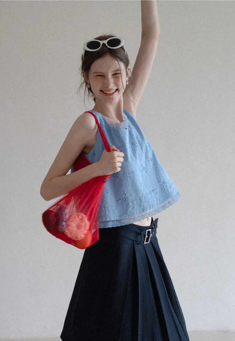 Women’s Eyelet Embroidered Tank Top