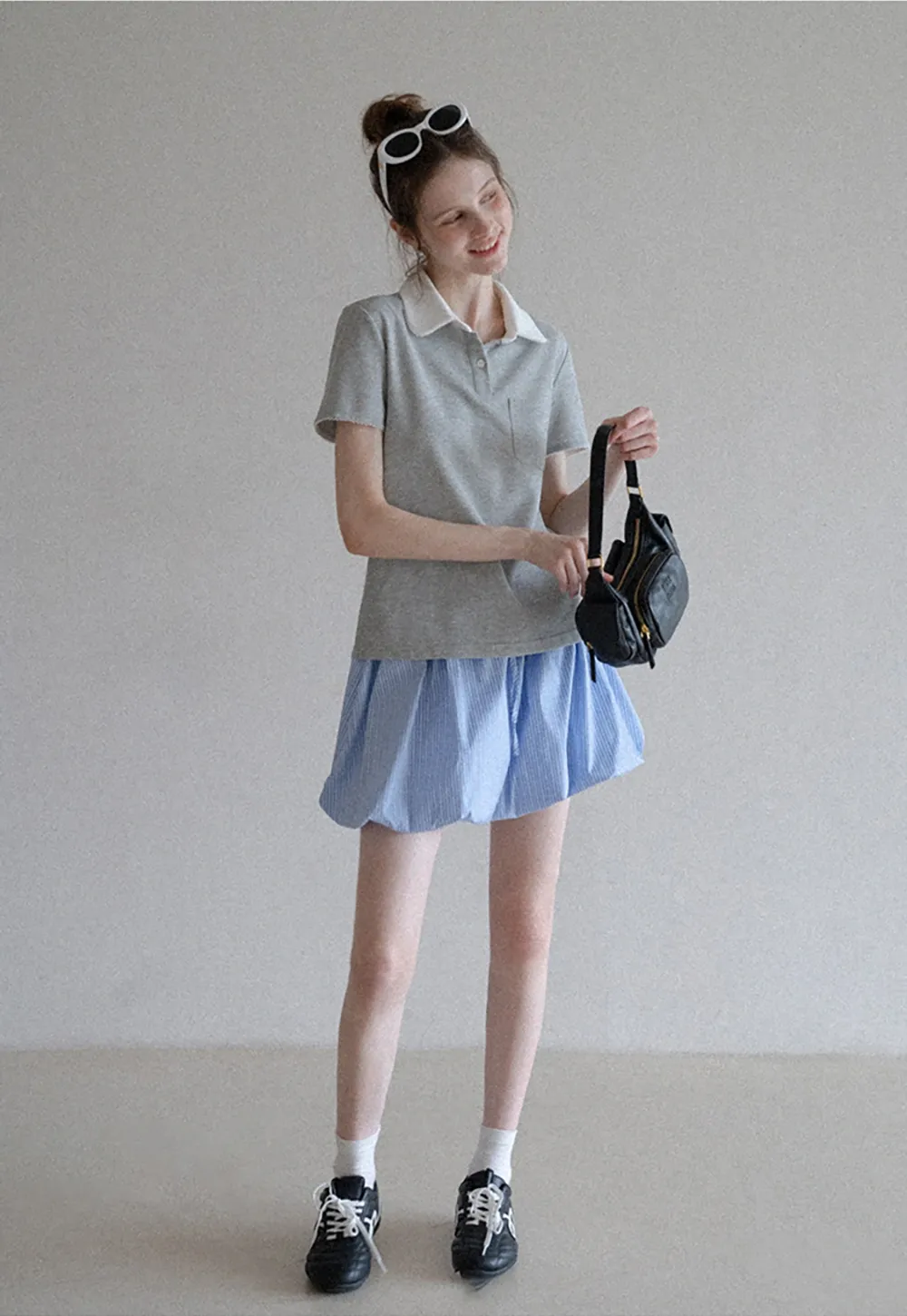 Women’s Contrast Collar Polo T-Shirt