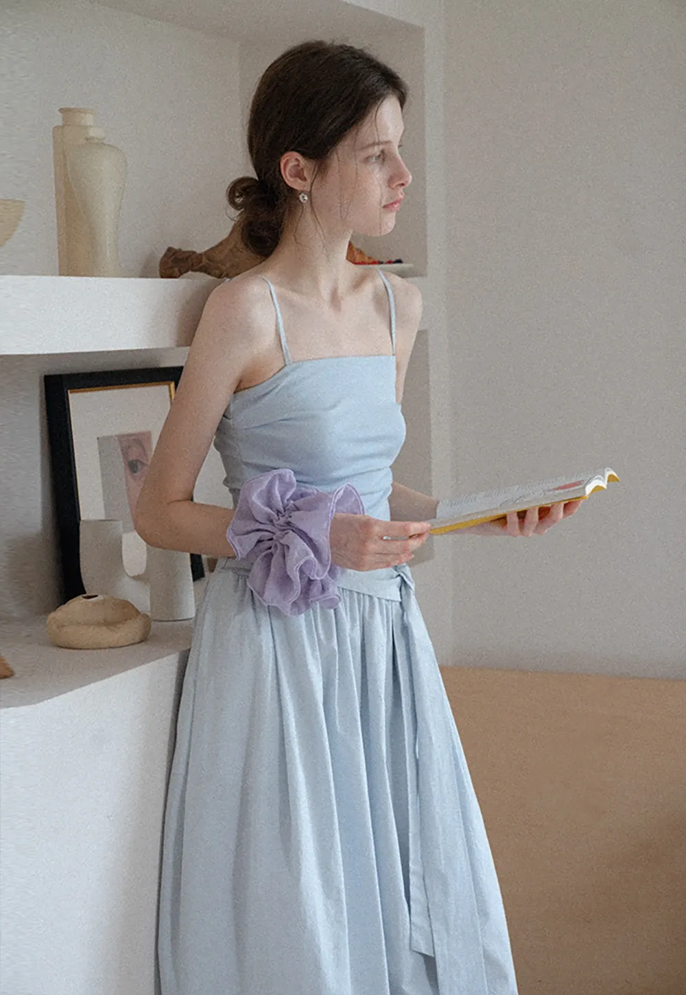 Women’s Draped One Shoulder Maxi Dress