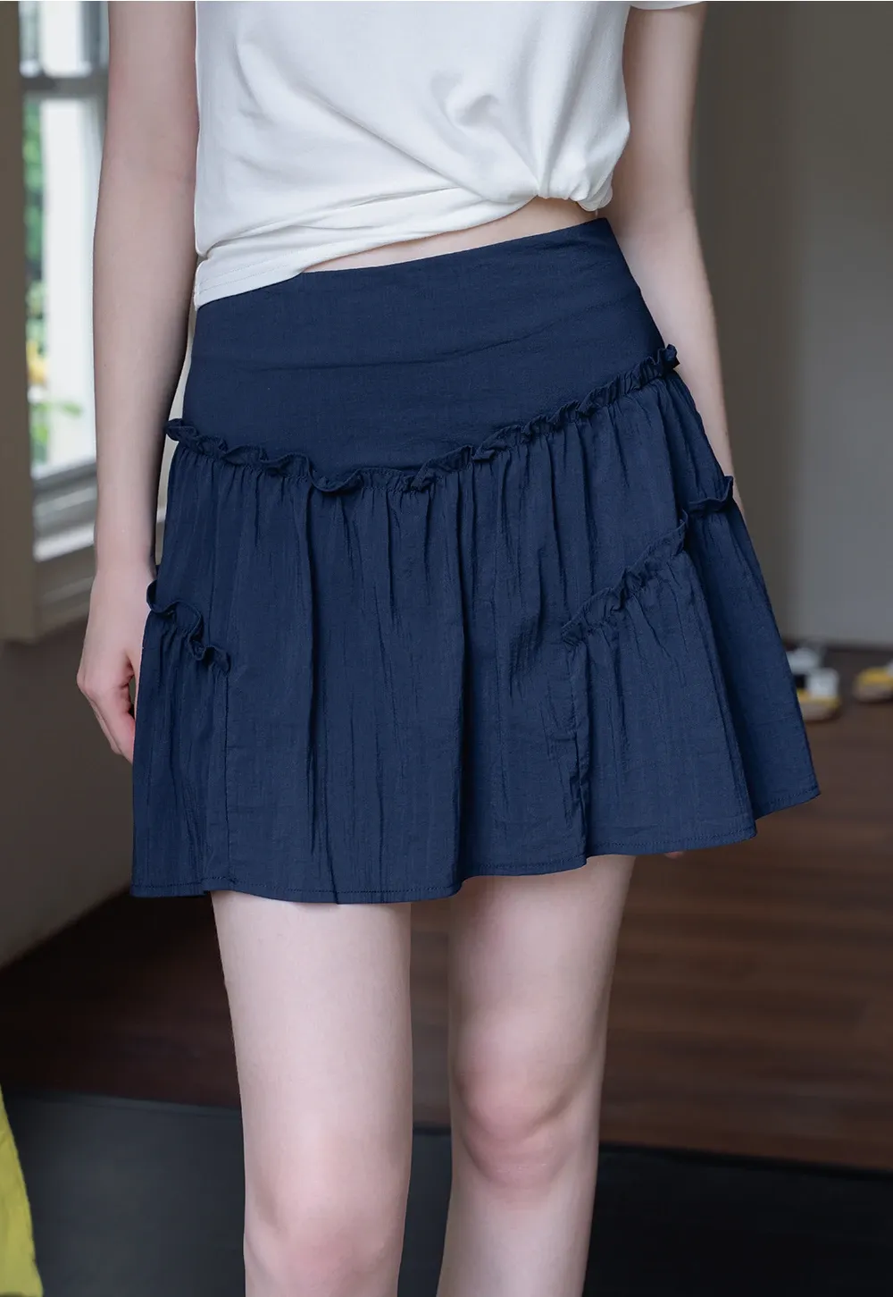 Ruffled Tiered Mini Skirt