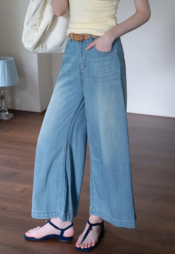 Women’s Wide-Leg High-Rise Denim Jeans