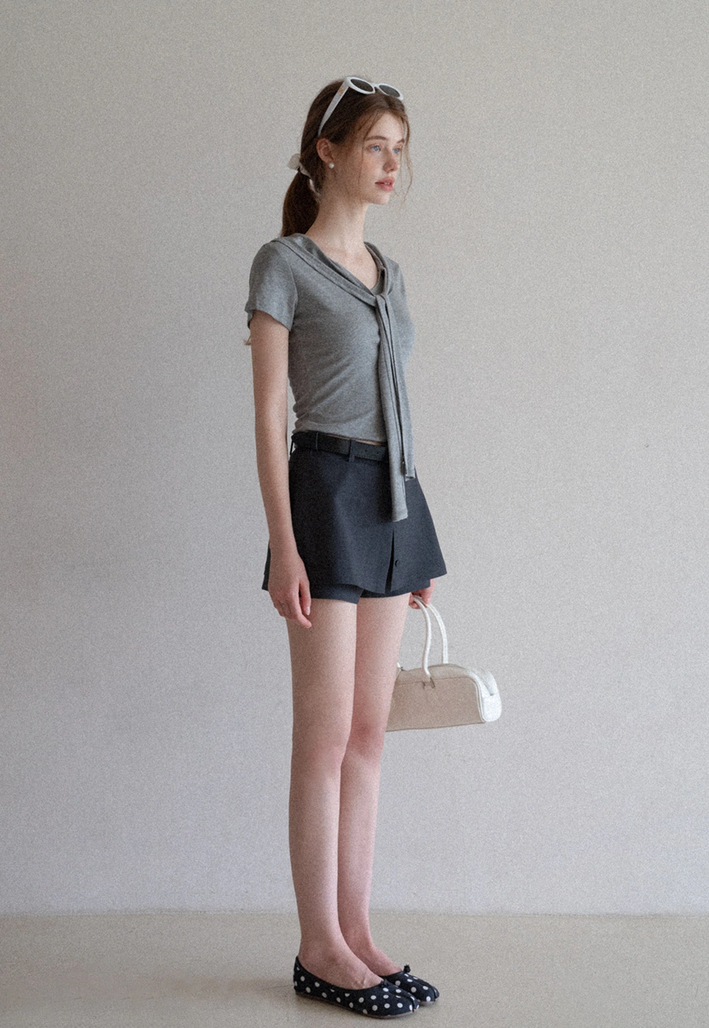 Women's Tailored Skort with Belt 