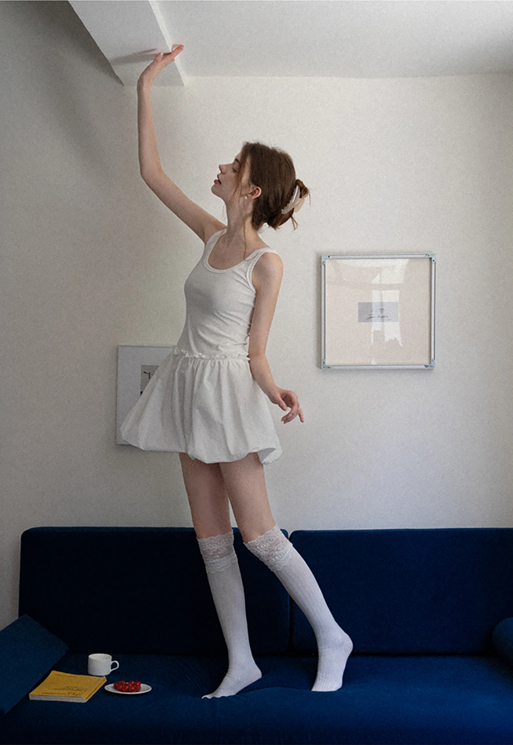 Bubble Hem Mini Dress