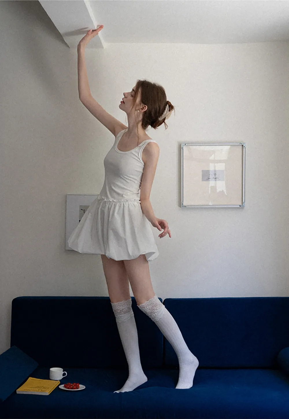 Bubble Hem Mini Dress