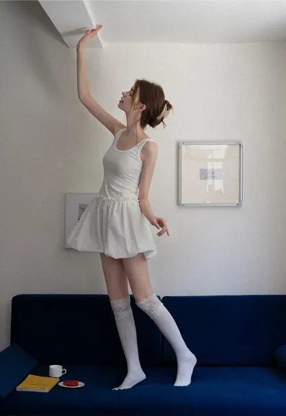 Bubble Hem Mini Dress