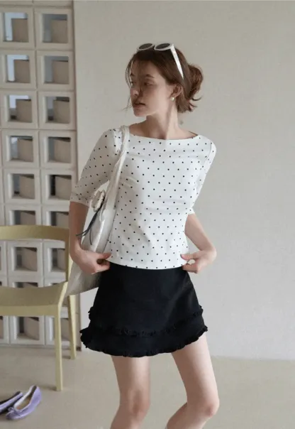 Women's Boat Neck 3/4 Sleeve Top