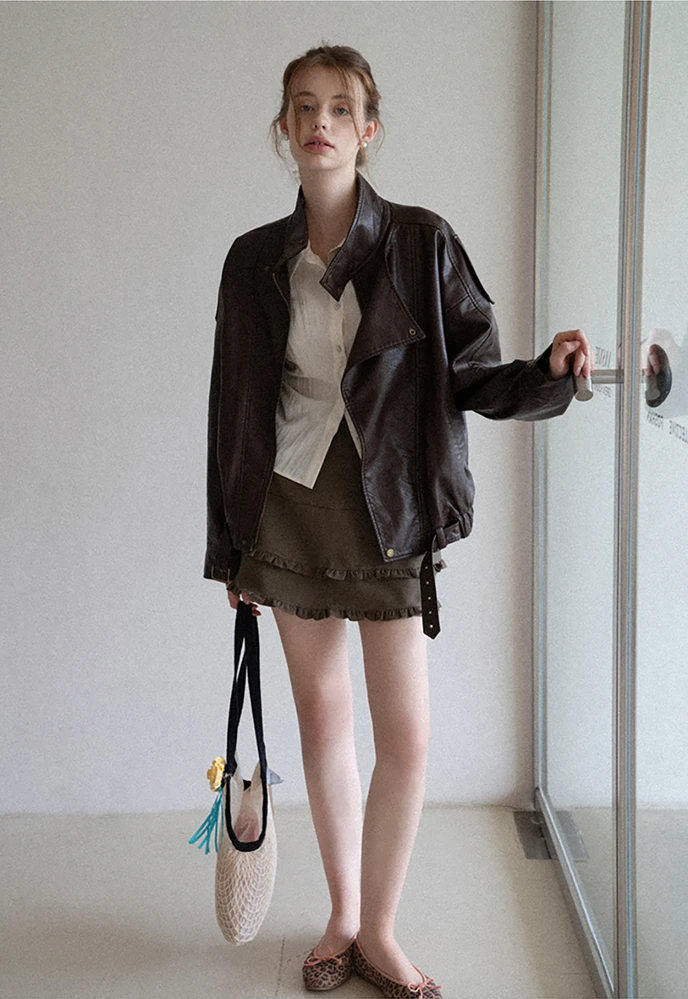 Tiered Ruffle Mini Skirt