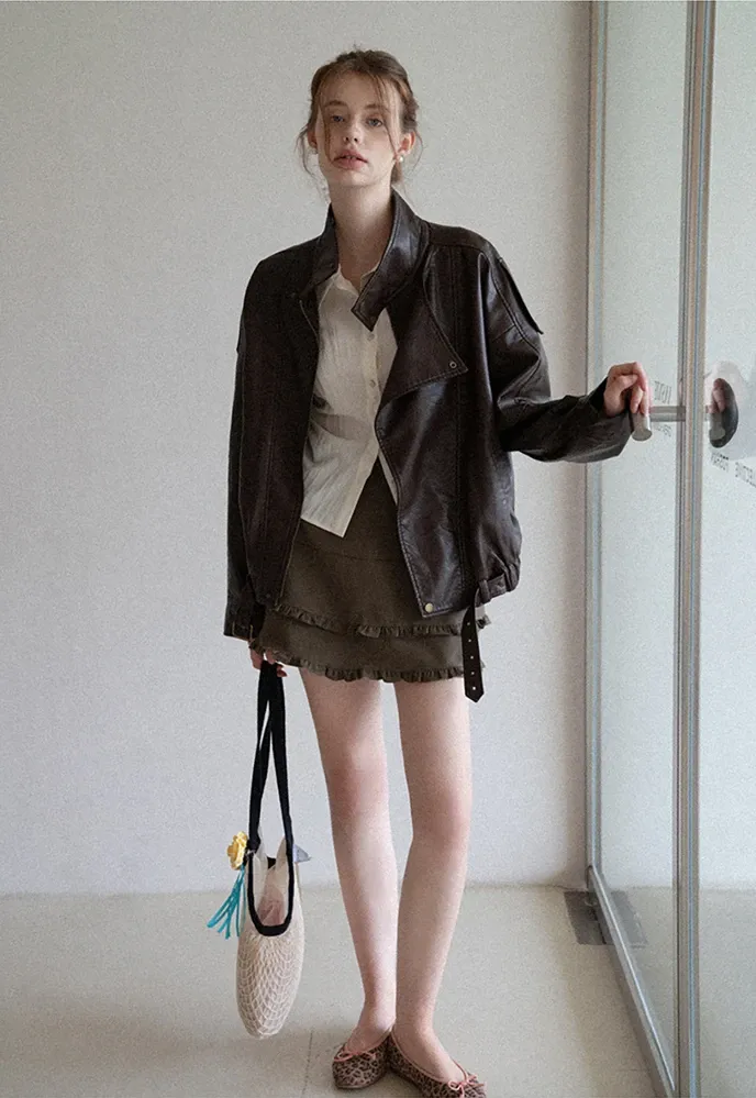 Tiered Ruffle Mini Skirt