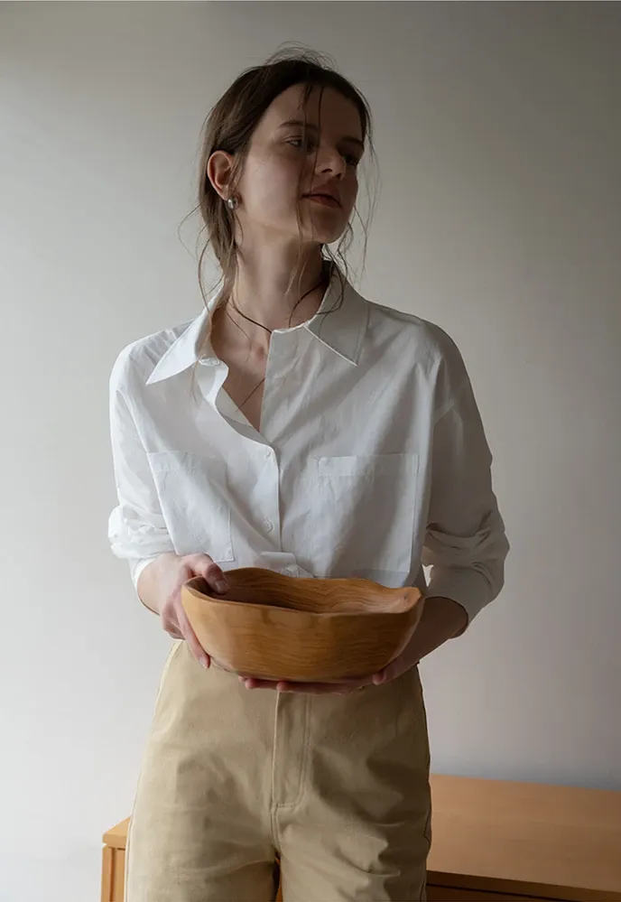 Boxy Two-Pocket Shirt