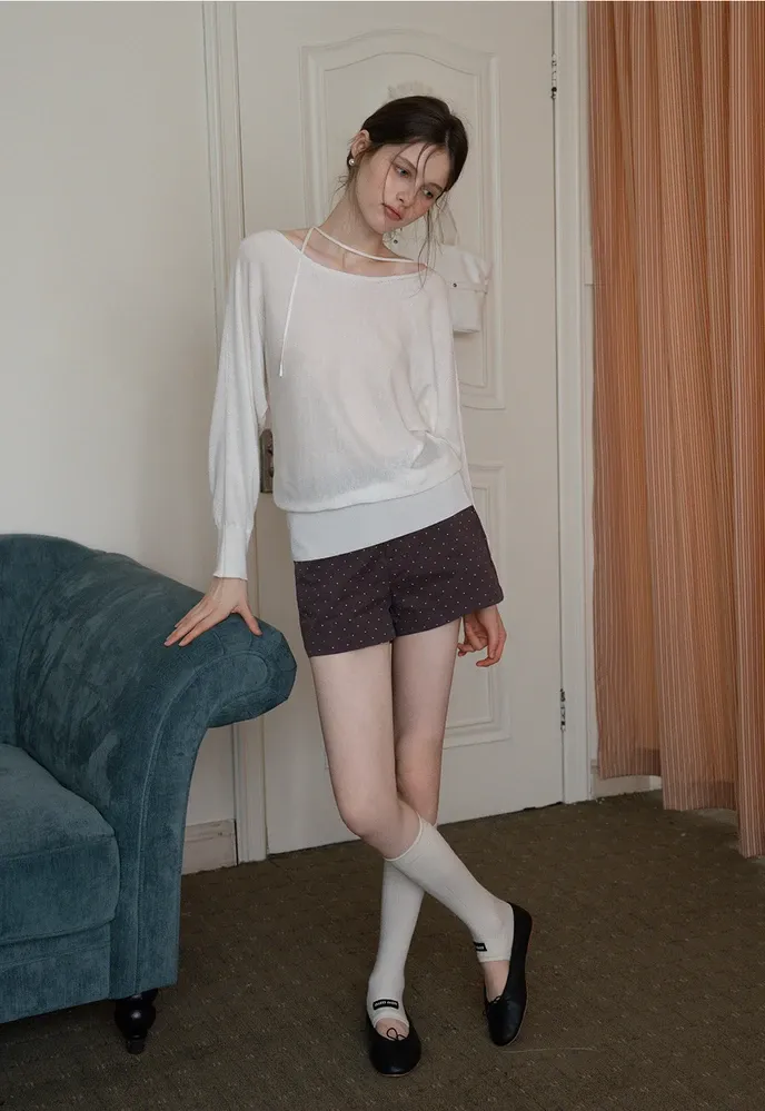 Asym-Tie Sweater