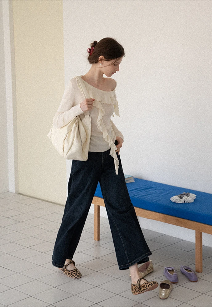 One-Shoulder Ruffle Top