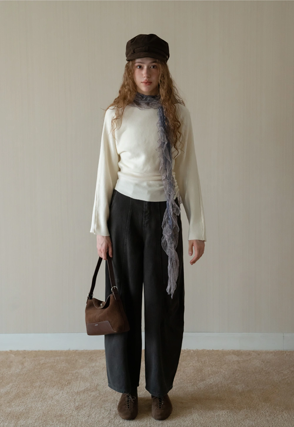 Women’s Boat Neck Knitted Sweater