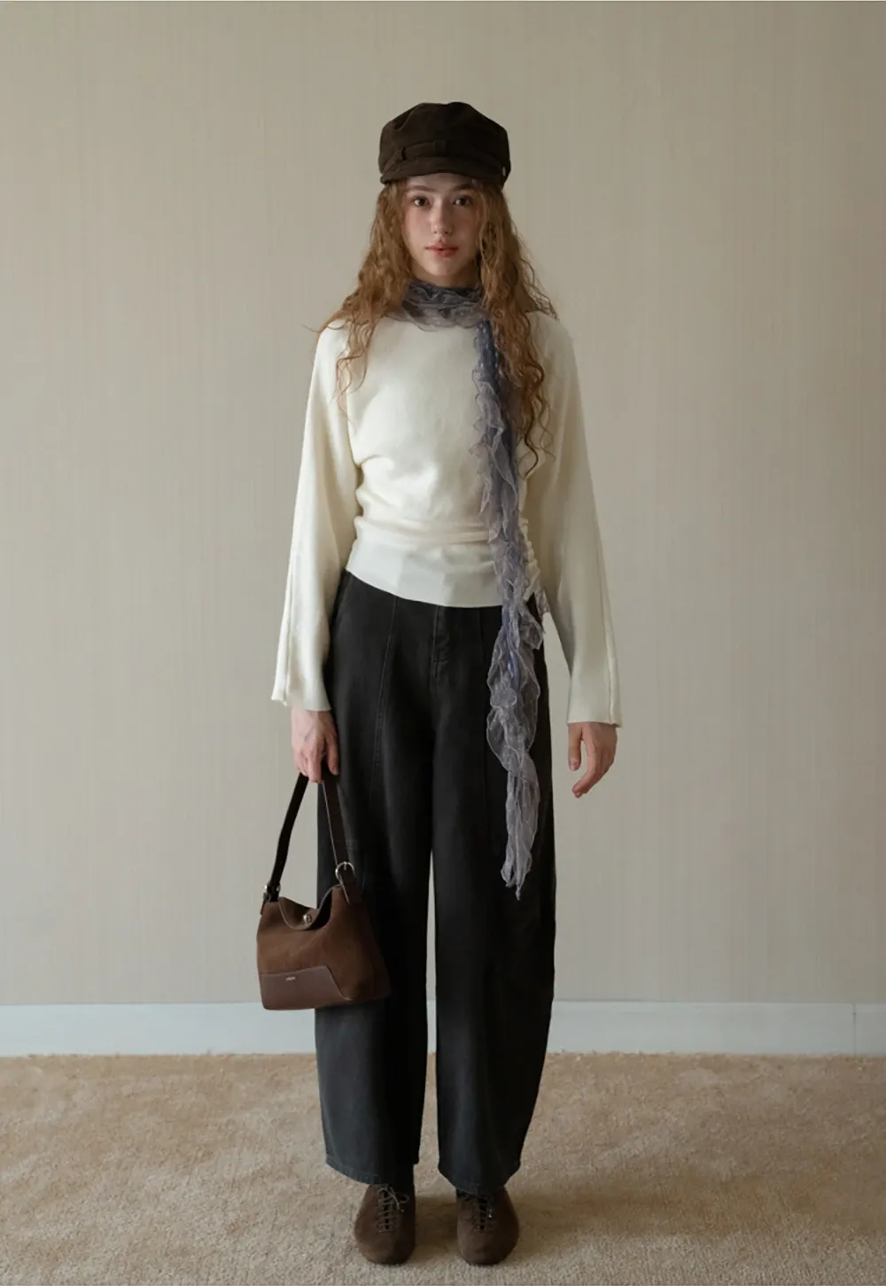 Women’s Boat Neck Knitted Sweater