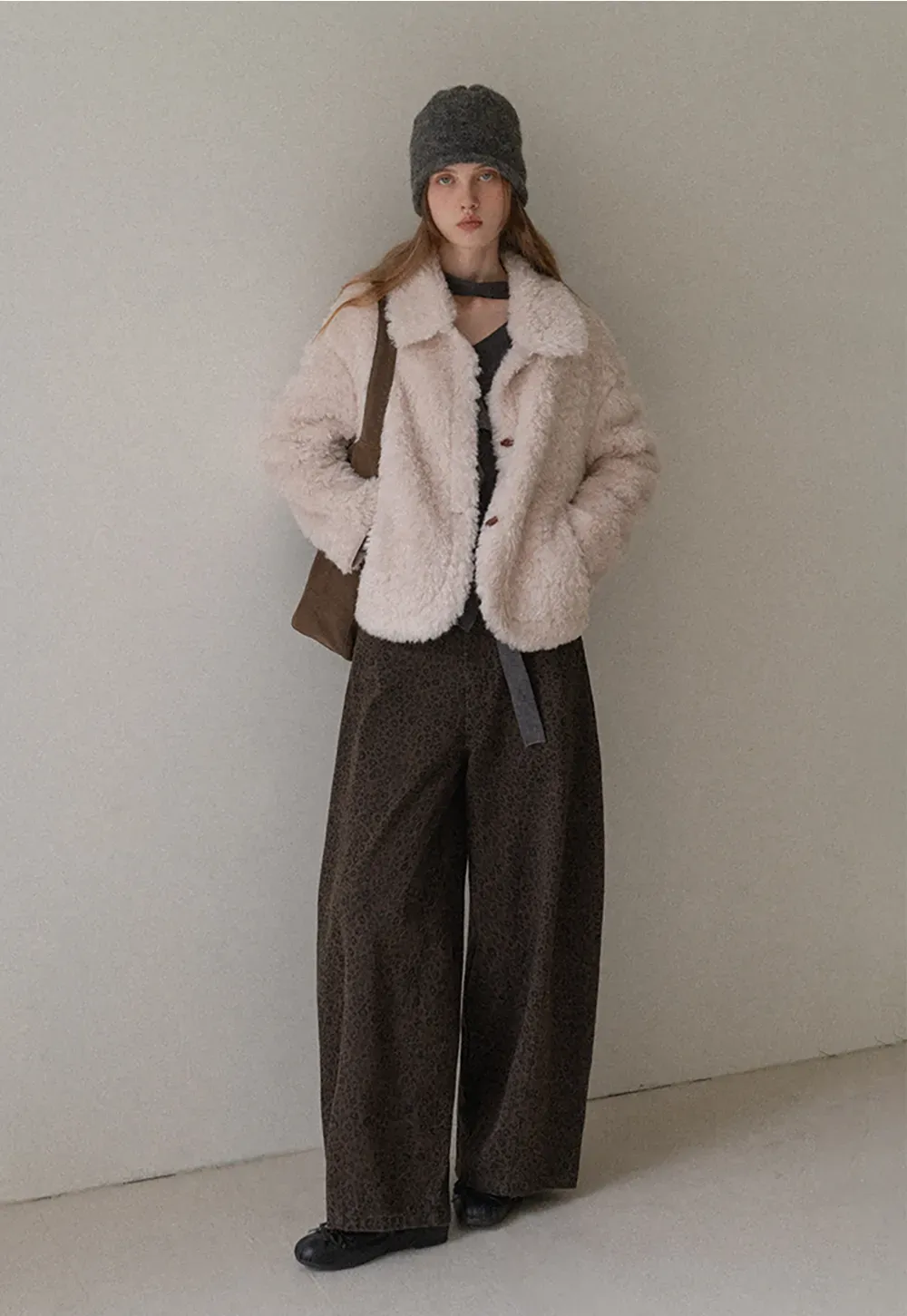 Leopard Print Wide Leg Pants