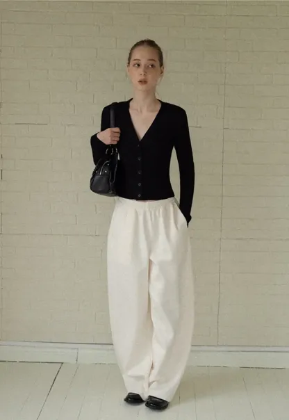 Soft Cotton Wide-Leg Lounge Pants