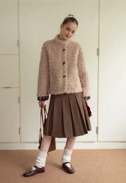 Faux Shearling Toggle Jacket