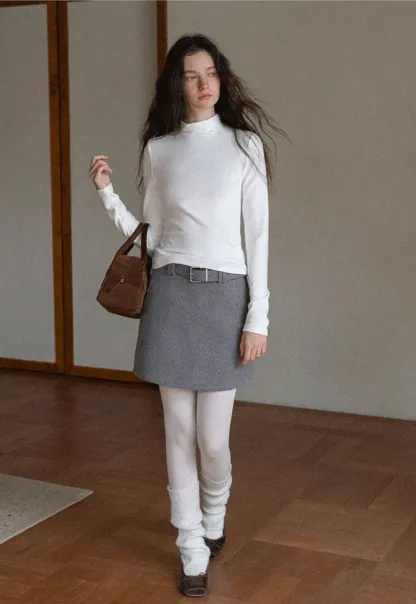 Women Long Sleeve Turtleneck Top