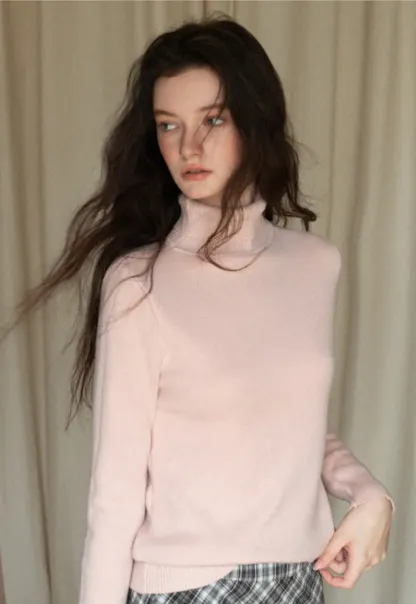 Soft Ribbed Turtleneck Sweater