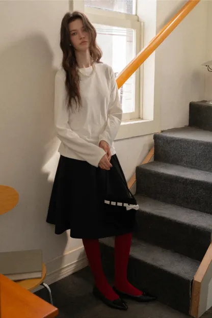 Knit Toe-Leggings Slim Fit Tights